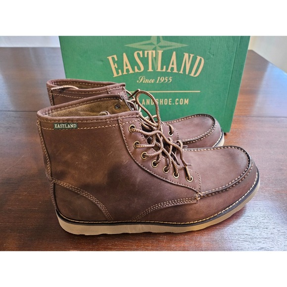 Eastland Lumber Up 7241-12D Suede Leather Brown Work Boot Men's Size 13